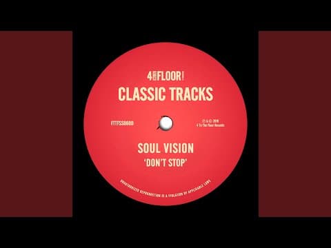Soul Vision - Don't Stop (Remix)