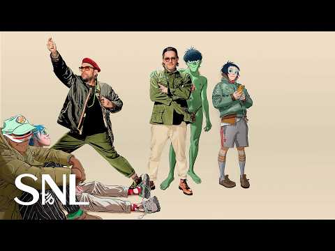 Gorillaz: Clint Eastwood ft. Del the Funky Homosapien (Live) - SNL